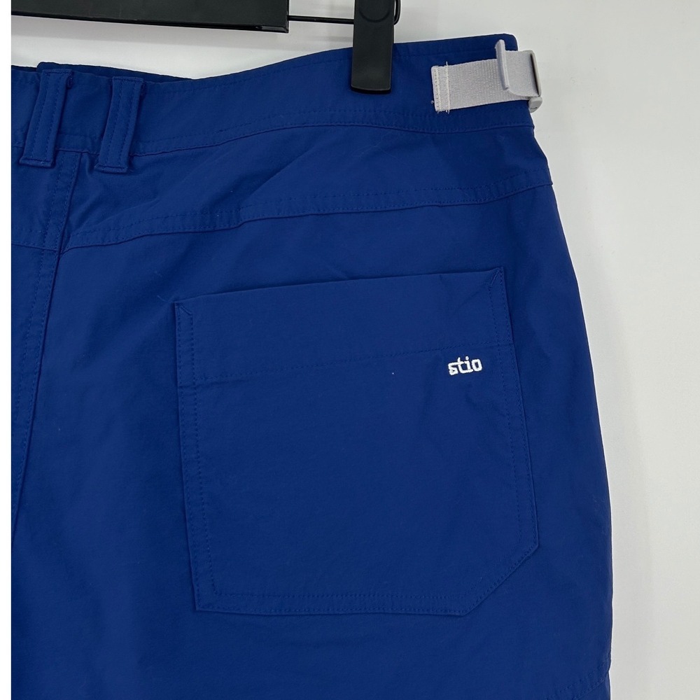 Stio Women Coburn Short Royal Blue Hiking Outdoor Utility Shorts Sz 12 Gorpcore - Picture 6 of 10